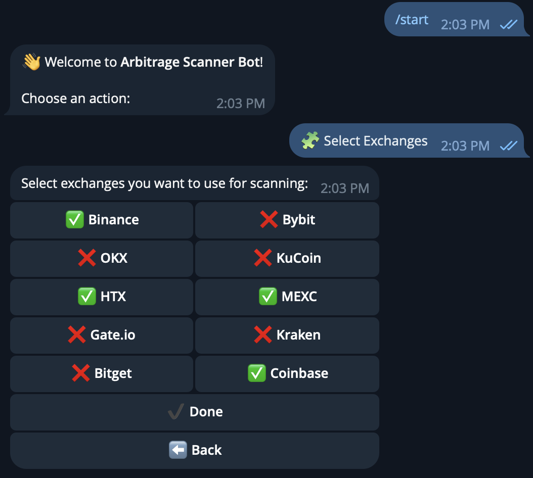 Crypto Arbitrage Bot